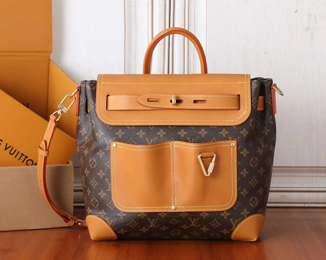 【 C01Dynamic chip】Top First List, Development of the original M25989✨‼️Paragraph Steamer 30 The bag came from Pharrell Williams The hand., By Monogram The canvas shapes the design.. The front two-bags show the style of the suit., The straps and caps can be removed so that they can be slashed., ♪ Shoulder ♪, Handheld or shoulder. 33 x 14 x 32CM (High x Kuan x Length) Monogram Tiled canvas. I'm making old cattle leather. Built liner Metal Main Layer, It's a spring-button cut. The zipper's in the bag. Double-in-the-box Heads in the double. Shoulder belt.: Disableable, Adjustable Half a band.: 38.0 centimetres Half a length of the belt can be moved.: 63.0 centimetres Hand handle.: Single handle.