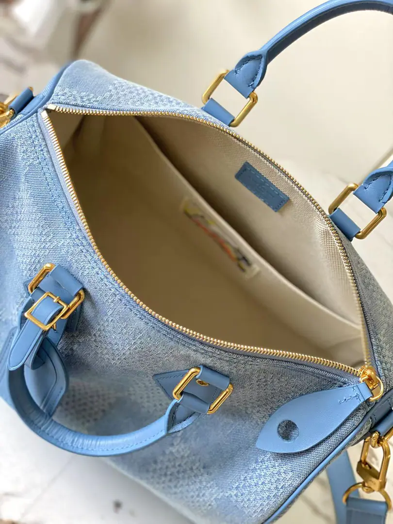 【Top First List+Half steel hardware.MB cChip version original factory skin】 Paragraph Speedy30BandoulièreHandbag. Model: M00203Cowboy. Materials: ALevel-all steel hardware, Import of original plant skin Dimensions: 34 x 22 x 19 cm