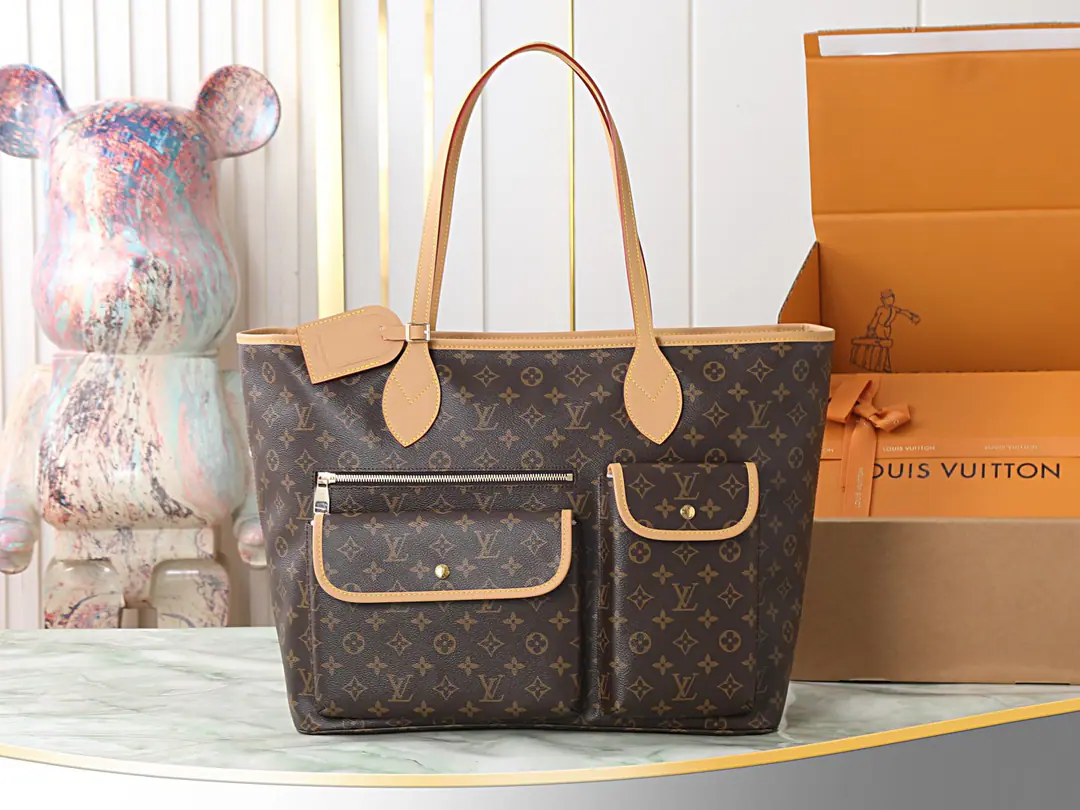 【Top First List It's so exclusive.】M2A Old flower. A shopping bag from the ancient Middle Ages. Nevereverfull Cargo Handbag. Adoption Monogram Archive The topsaling and the leather., I'll zip the bag inside., A wide-opening bag with lined and zipper. The cozy top handle is a comforting shoulder.. Dimensions: 38 x 60 x 28 centimetres.