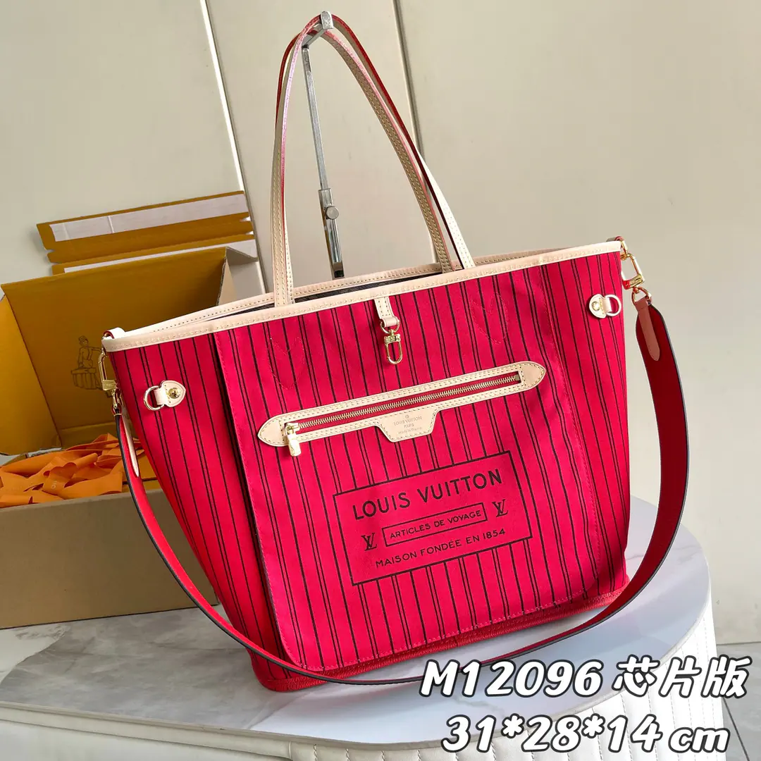 【Variable chip version】 Internal pricesP Paragraph: M12096 Big Red Original List Enhancement💪【I'm taking a background picture.】 Double-sided available It's a legend.NeverfullMedium Handbag: Always able to satisfy the needs of your opponent's bags.. It's big, but it's not heavy., It's a little inclusive and soft., You can go home.. Tie the sides., Now become a fashionable city bag.. Untie the strap., And then it became a very special and practical handbag.. A thin leather handle is a good one to carry., And you can hold it in your arms.. This paragraph is shown here as Damier Azur The canvas is made.. Dimensions: 31x28x14cm, M40995 M12256 M11947 M12096 M12257 M13753