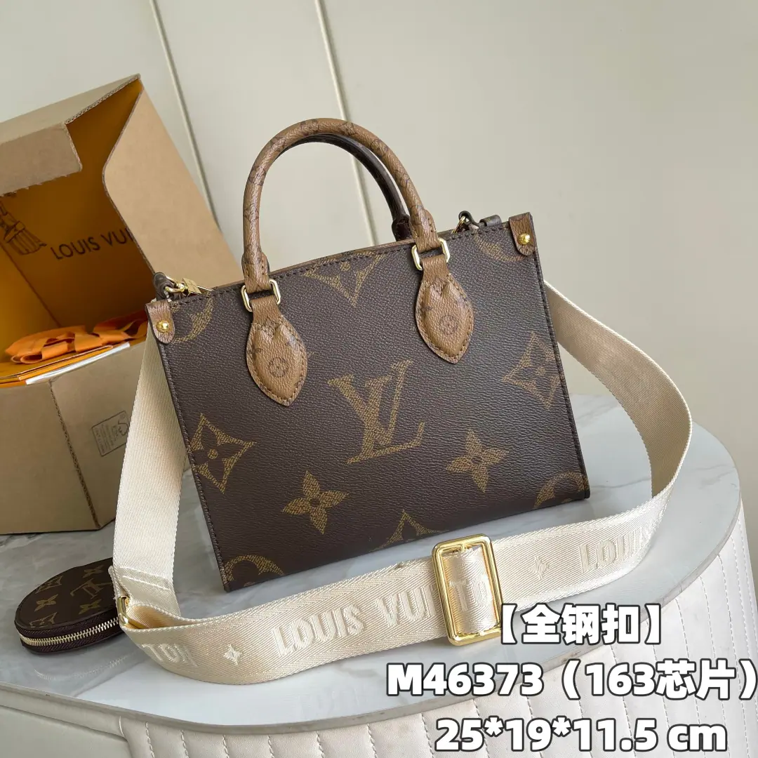 【Full steel button.】Top First ListP, M46373 【 C01Dynamic chip】 💯Paragraph OnTheGo ♪ Little handbags are all set ♪ Monogram and Monogram Reverse The canvas., Monogram Giant It's a pattern.. Toron The handle and the woven shoulder belt with branded tweeds construct visual contrasts., The change bags can be removed for change or for small things.. Fashion rhythms with diverse functions, Accomplishment of everyday life. 25.0 x 19.0 x 11.5 centimetres (Long x High x Kuan)
