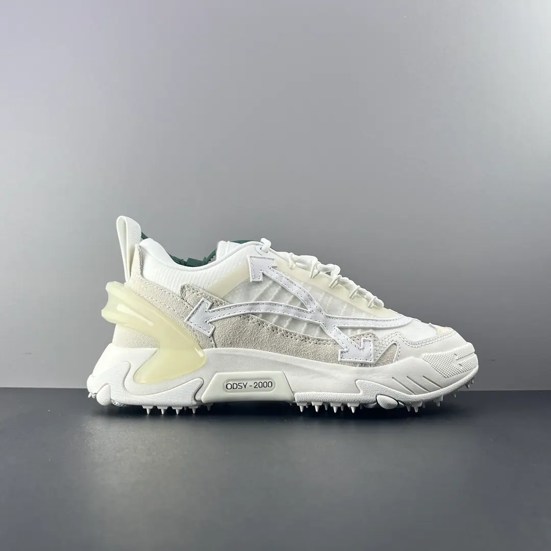 Minoru. OFF-WHITE ODSY -2000 #New grinders.5It's a combination of the top layers.-The one-handle version is for one knee.,Not only is it cost-saving, but it's not about comfort. #Use high-end white box, Shoesboxes not only have a stereo sense but also a taste of luxury.-The currency version is plain green. The material is not comparable in all respects. #The shoe face is a top layer.-The currency version is in space material. #The shoe was filled with sponges and various components.-There's hardly any shoe-fixing in the package that's used to wrap up the perimeter.TPUMaterial-The translator's using drops of plastic. Codes: Couples.36-47 Thick:NYO4CM Original box packing
