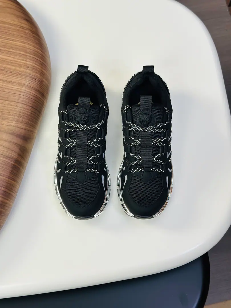 PHILIPP PLEIN-Philip.•Plain., German Tide Man Low Gang sneakers., The skin of the cow with airnets., - Brewer.. It's so nice.. It's so light., My feet are comfortable.！ Size: 39-44（38.45Do it.）