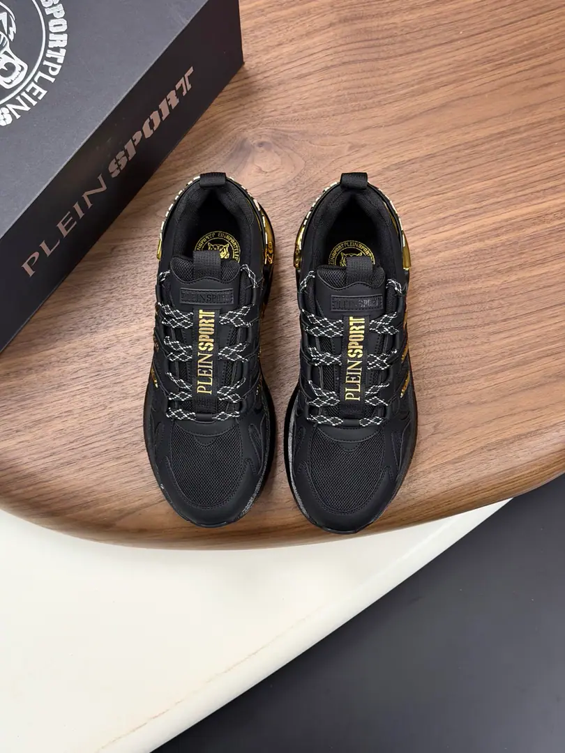 PHILIPP PLEIN-Philip.•Plain., German Tide Man Low Gang sneakers., The skin of the cow with airnets., - Brewer.. It's so nice.. It's so light., My feet are comfortable.！ Size: 39-44（38.45Do it.）