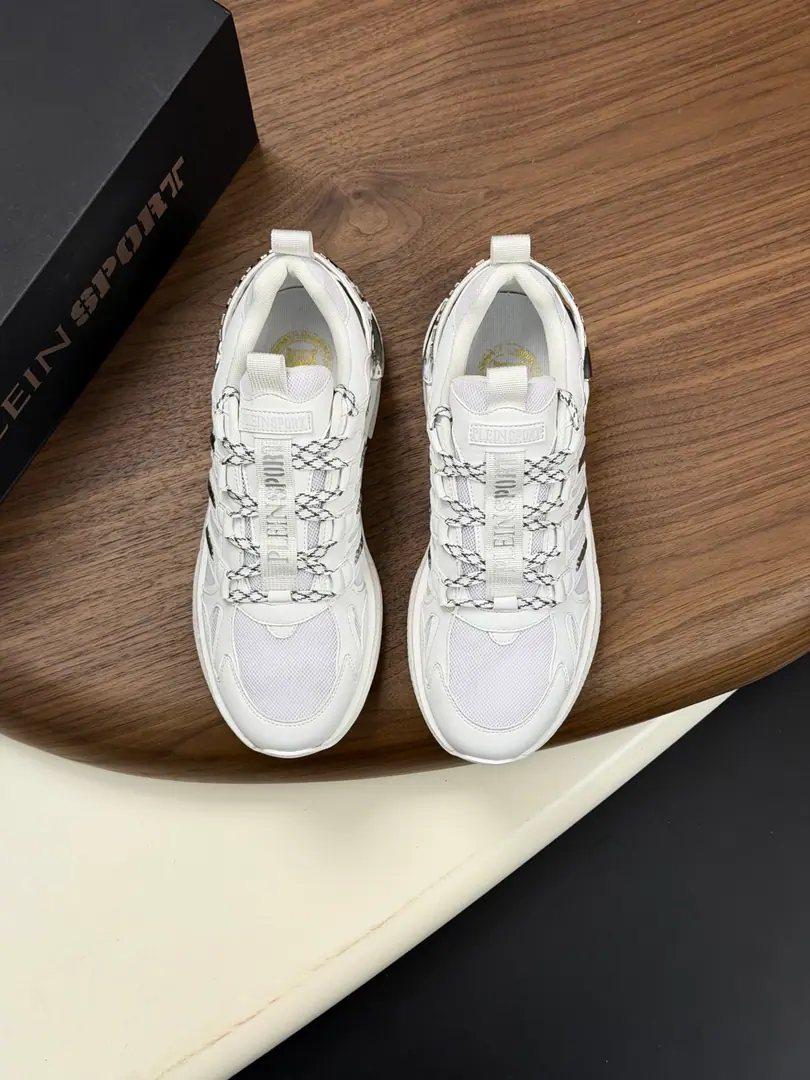 PHILIPP PLEIN-Philip.•Plain., German Tide Man Low Gang sneakers., The skin of the cow with airnets., - Brewer.. It's so nice.. It's so light., My feet are comfortable.！ Size: 39-44（38.45Do it.）