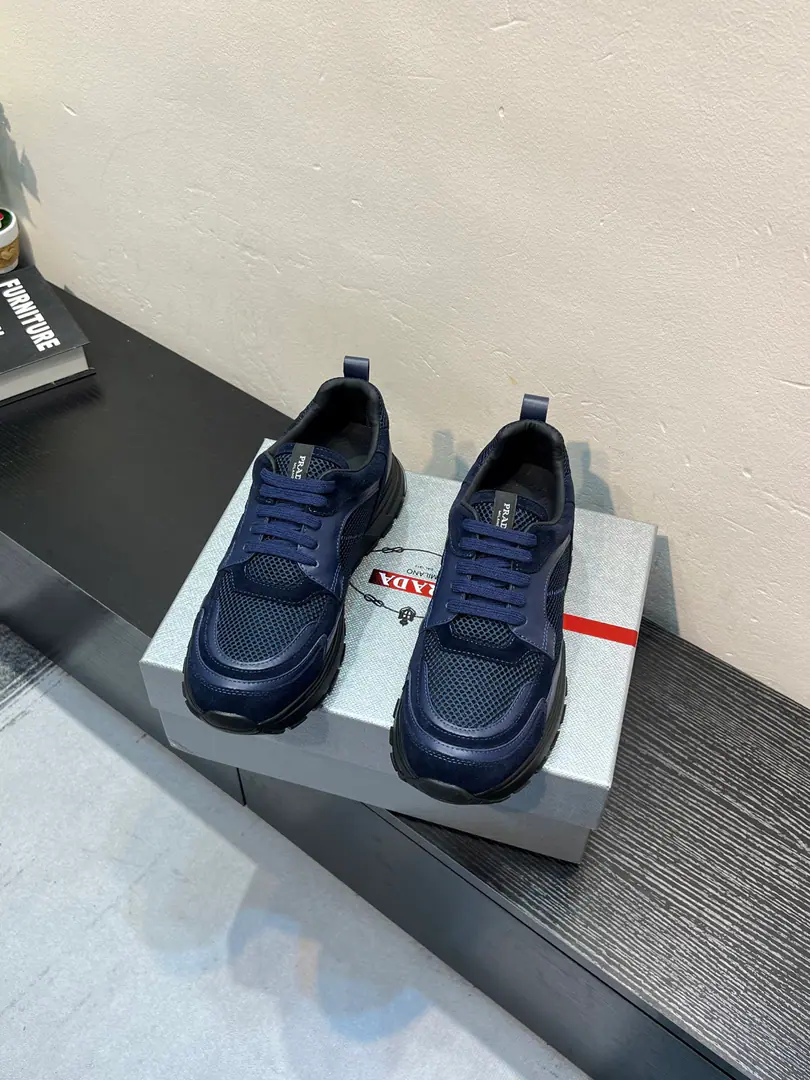 【PRADAPrada.】——The guy's shoe cabinet is a mess., Synchronise Action, 1High quality delivery✔️ Original cow skins on the web., Skins and feet., 1🆚1Repeat, Original factory base, 38-45（45I'll make sure I don't change it.）