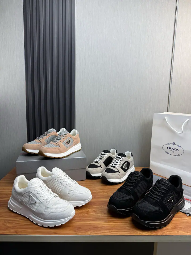 Plant 【PRAD*Prada.】The cabinet is full of shoes., Official Network1:1Production, Imported cow-coloured fabrics, In the cow's skin. The original plant is used for the original base., 38-45（45Make a no-refund order.）