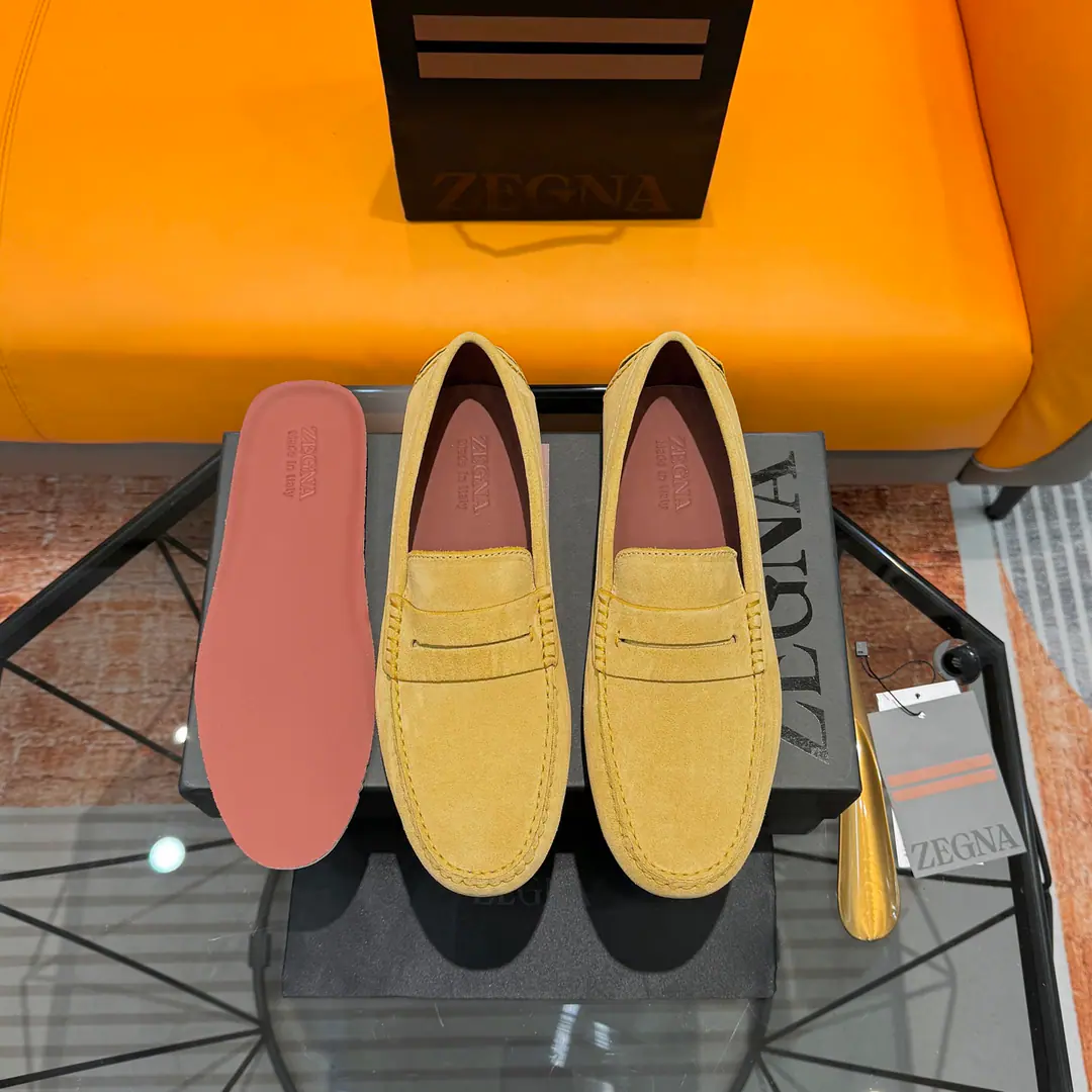 Ermenegildo Zegna Jenya. Bullskins./Bright leather./Bulls., Active foot, ——Business leisure men's shoes., - Drive shoes.！ High Version, Packet with original box+Handbag.！ Standard code number: 38-45