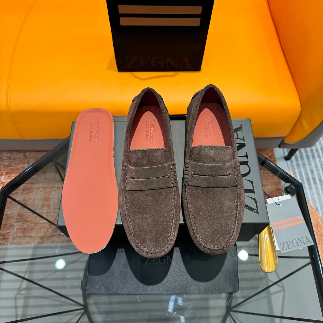 Ermenegildo Zegna Jenya. Bullskins./Bright leather./Bulls., Active foot, ——Business leisure men's shoes., - Drive shoes.！ High Version, Packet with original box+Handbag.！ Standard code number: 38-45