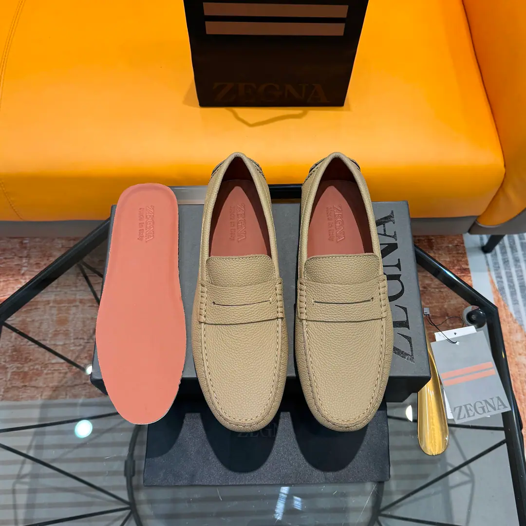 Ermenegildo Zegna Jenya. Bullskins./Bright leather./Bulls., Active foot, ——Business leisure men's shoes., - Drive shoes.！ High Version, Packet with original box+Handbag.！ Standard code number: 38-45