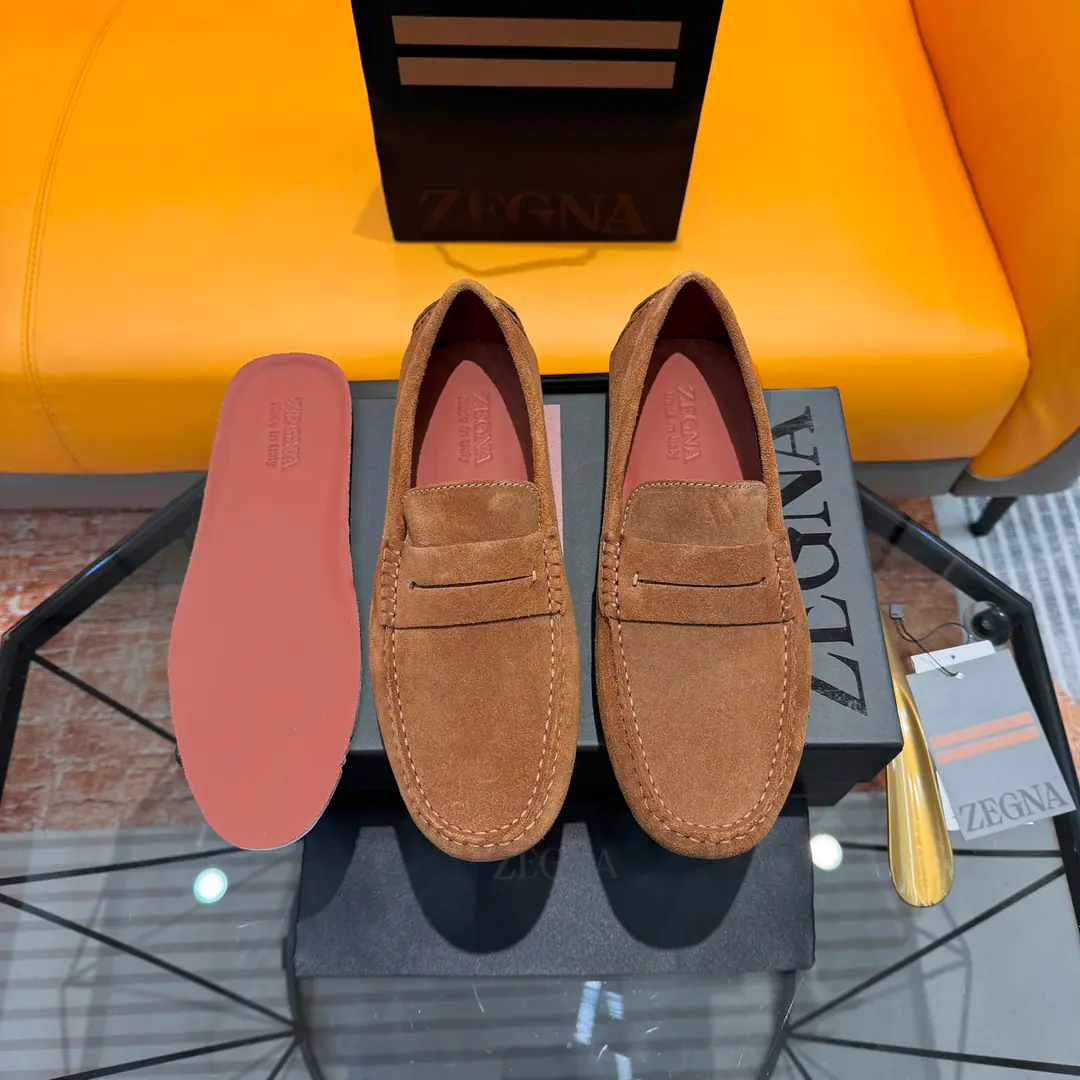 Ermenegildo Zegna Jenya. Bullskins./Bright leather./Bulls., Active foot, ——Business leisure men's shoes., - Drive shoes.！ High Version, Packet with original box+Handbag.！ Standard code number: 38-45