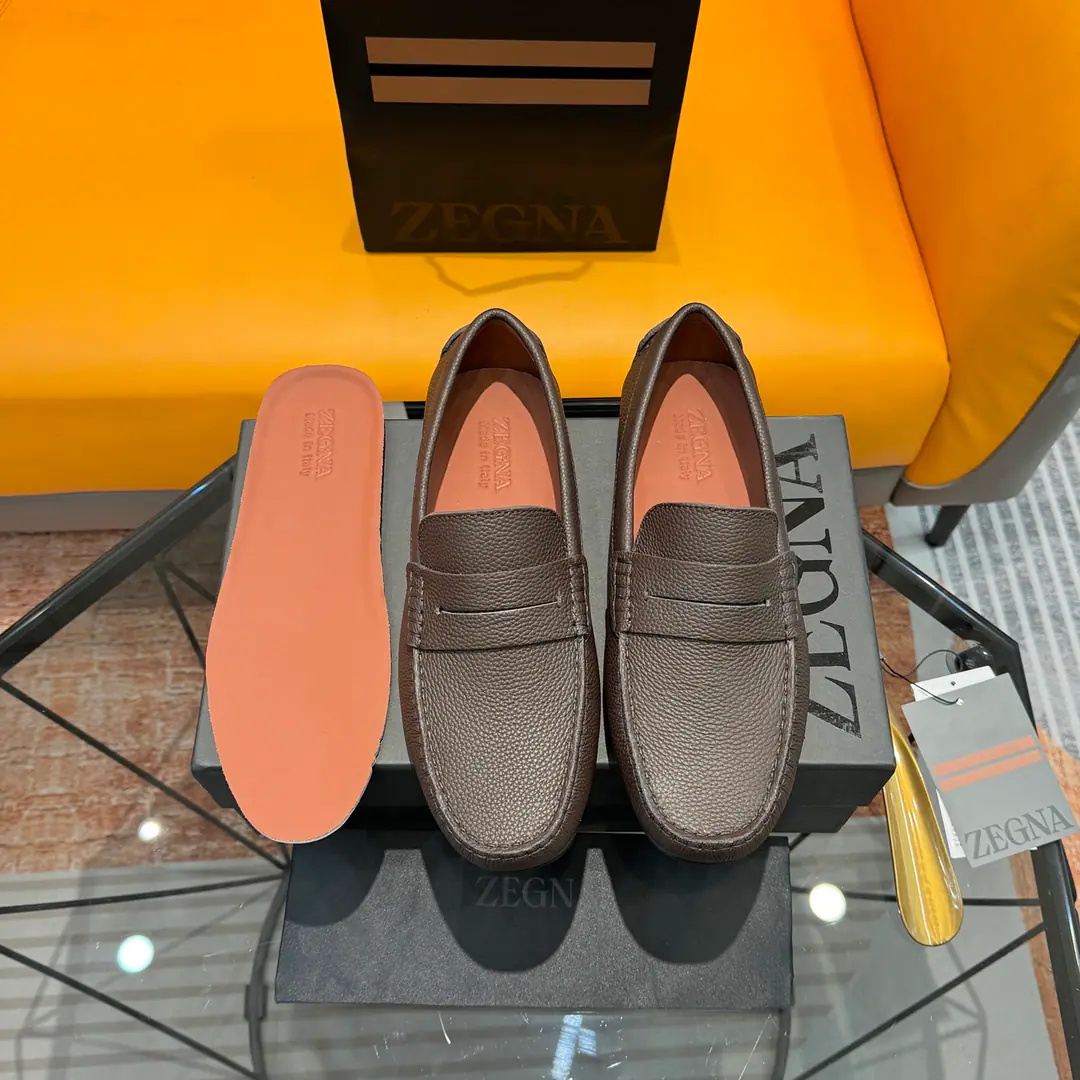 Ermenegildo Zegna Jenya. Bullskins./Bright leather./Bulls., Active foot, ——Business leisure men's shoes., - Drive shoes.！ High Version, Packet with original box+Handbag.！ Standard code number: 38-45