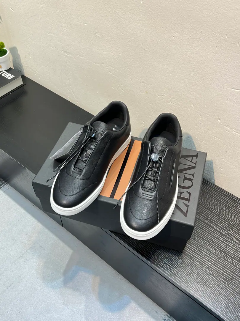 Jenya.《zegna*》Latest·Explosive. Leisure shoes., Top brand♠️Luxury~Requisitions, Top~Quality. The shoe face is to be paired with a gas-frozen fabric with a ten-frozen pony mat., - Fine work.. The original fashion style is soft and rubber-resistant., The upper feet are soft and comfortable., Physically filmed material is even better., Size: 38-44（45Do it.）