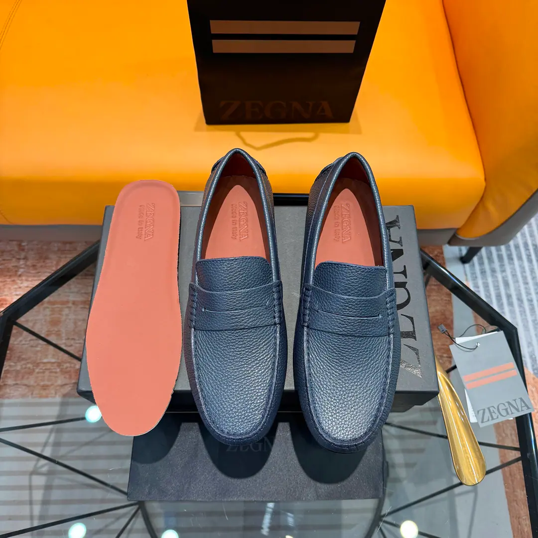 Ermenegildo Zegna Jenya. Bullskins./Bright leather./Bulls., Active foot, ——Business leisure men's shoes., - Drive shoes.！ High Version, Packet with original box+Handbag.！ Standard code number: 38-45