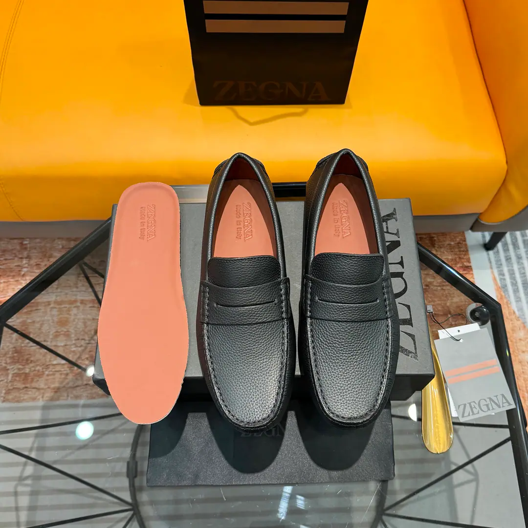 Ermenegildo Zegna Jenya. Bullskins./Bright leather./Bulls., Active foot, ——Business leisure men's shoes., - Drive shoes.！ High Version, Packet with original box+Handbag.！ Standard code number: 38-45