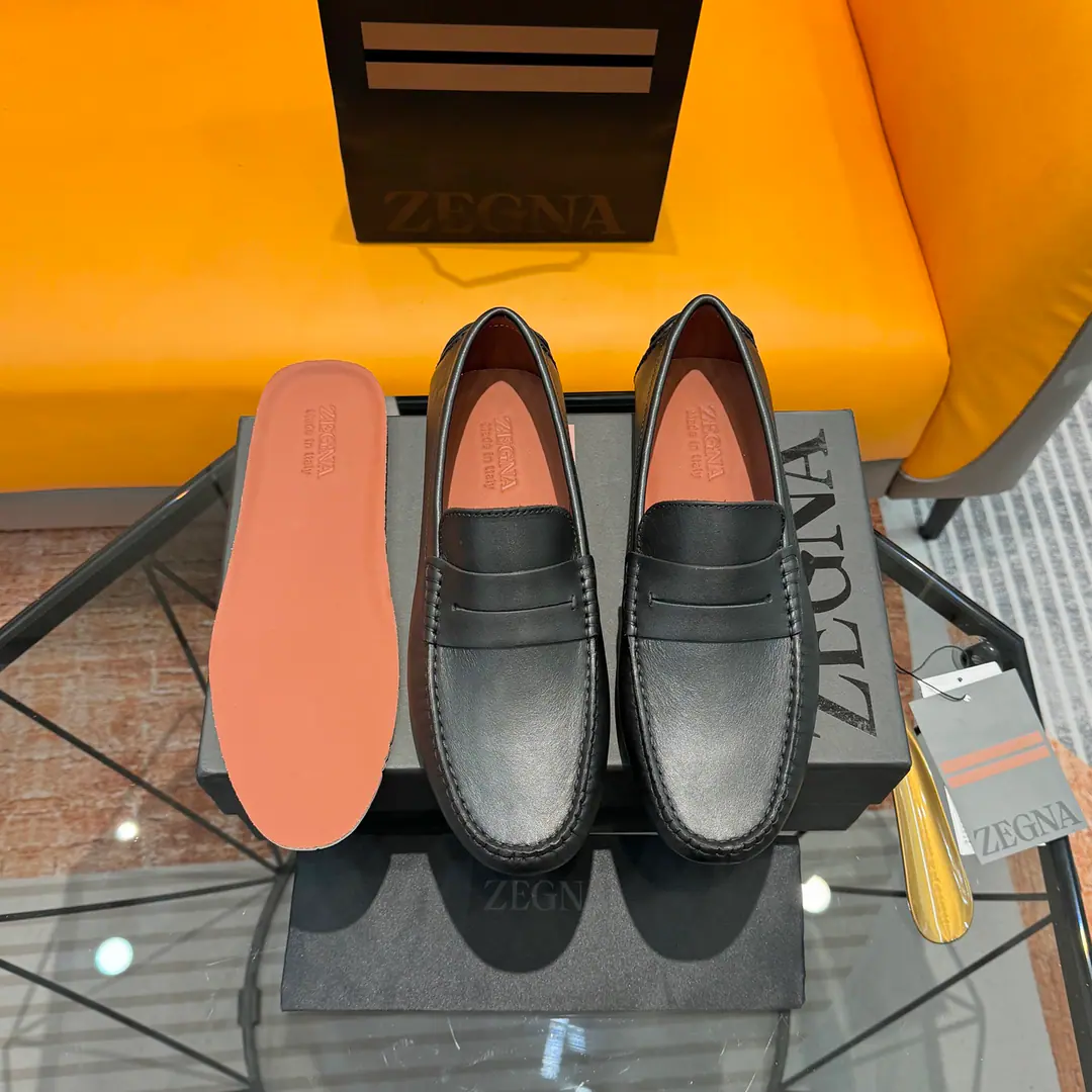 Ermenegildo Zegna Jenya. Bullskins./Bright leather./Bulls., Active foot, ——Business leisure men's shoes., - Drive shoes.！ High Version, Packet with original box+Handbag.！ Standard code number: 38-45